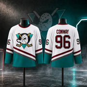 Maglia da Hockey su Ghiaccio White Duck Versione Film Numeri 96 e 99 - immagine 3
