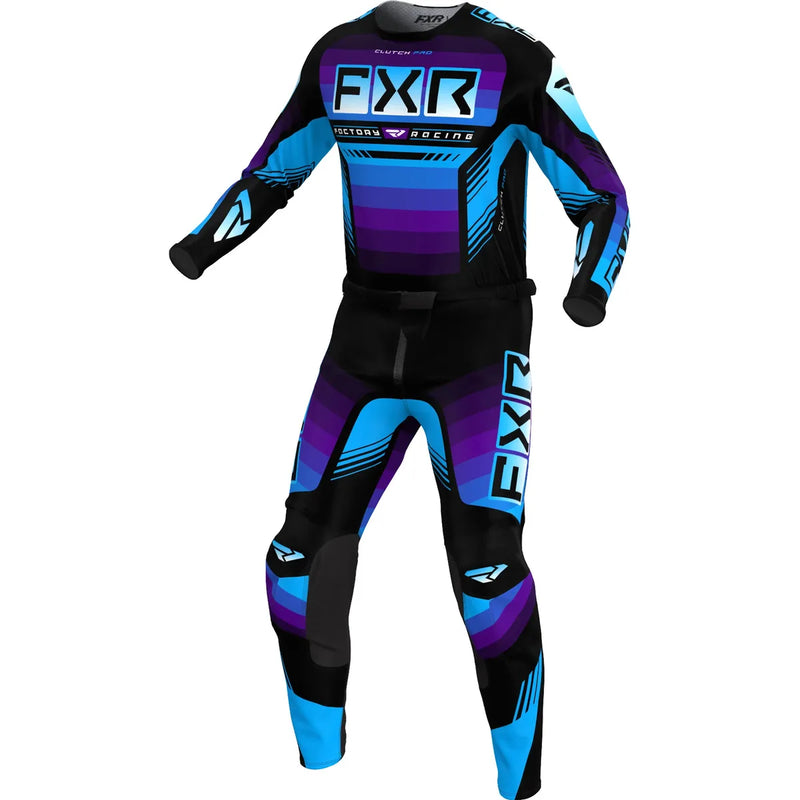 Kit Motocross FXR 2025 – Completo Maglia + Pantaloni Enduro MX, Set Abbigliamento Moto Off-Road Unisex - Campeda