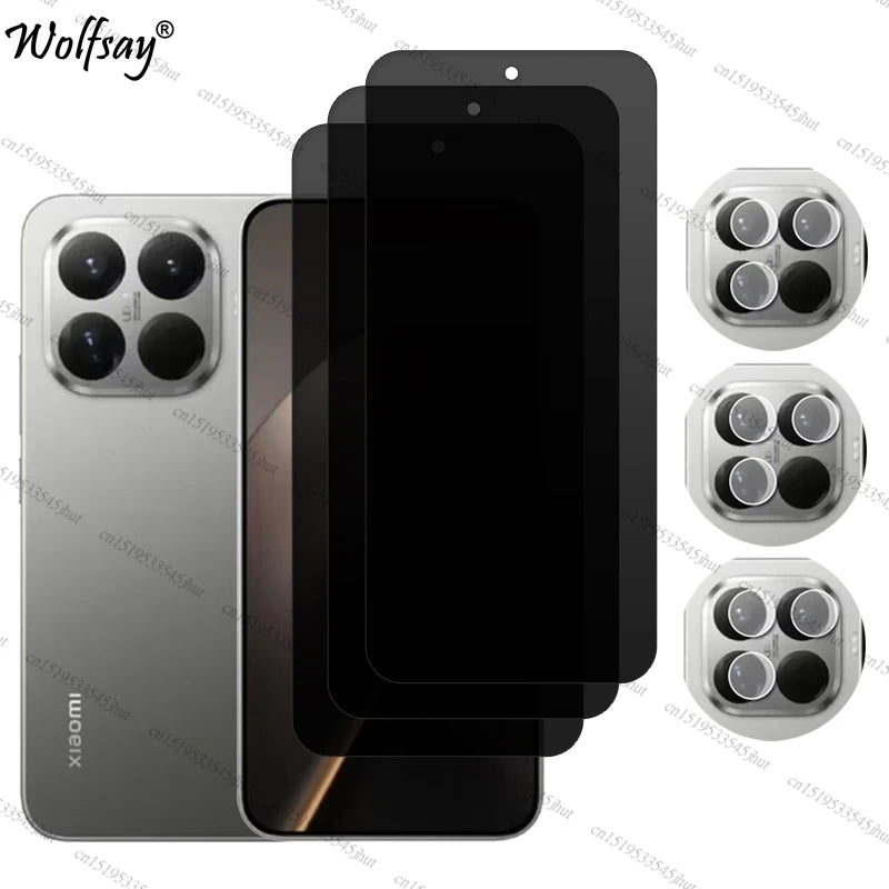 Privacy Protezione Dello Schermo Per Xiaomi 15T Anti-Spy Vetro Temperato Xiaomi 15T 15 T Pro Obiettivo Della Macchina Fotografica Pellicola di Vetro Per Xiaomi 15T vetro