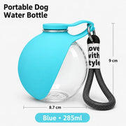Bottiglia per Cani Antigoccia da 285ML Accessorio Viaggio Leggero Animali - immagine 7
