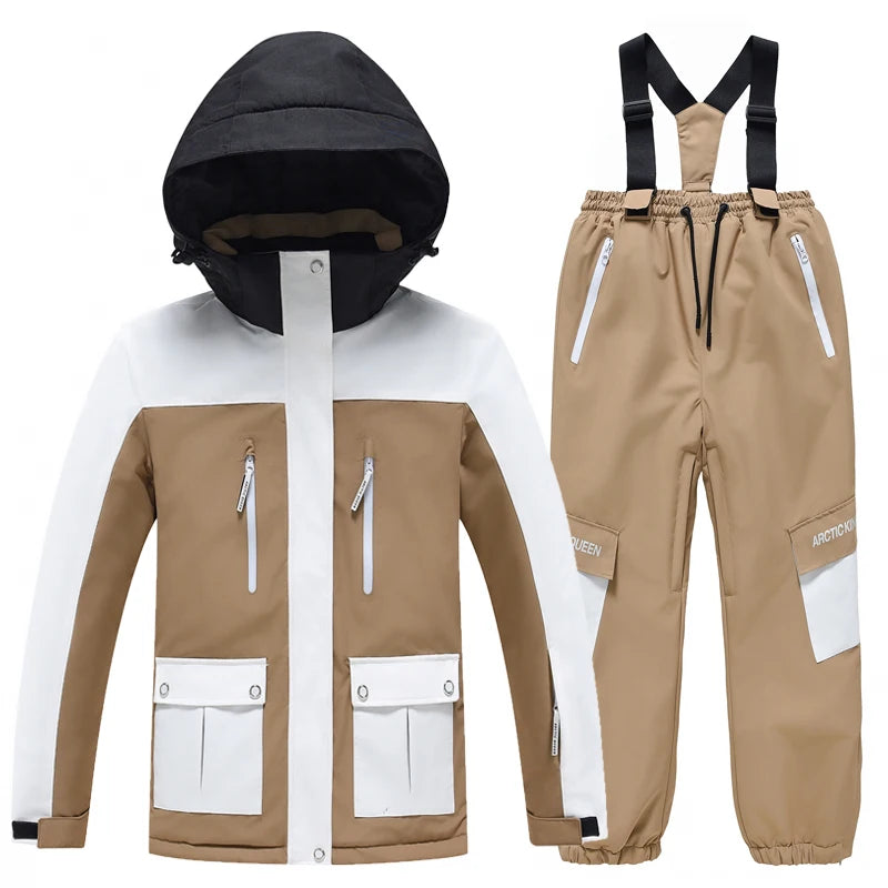 -30 Tuta da neve per bambini Set di abbigliamento snowboard - immagine 17