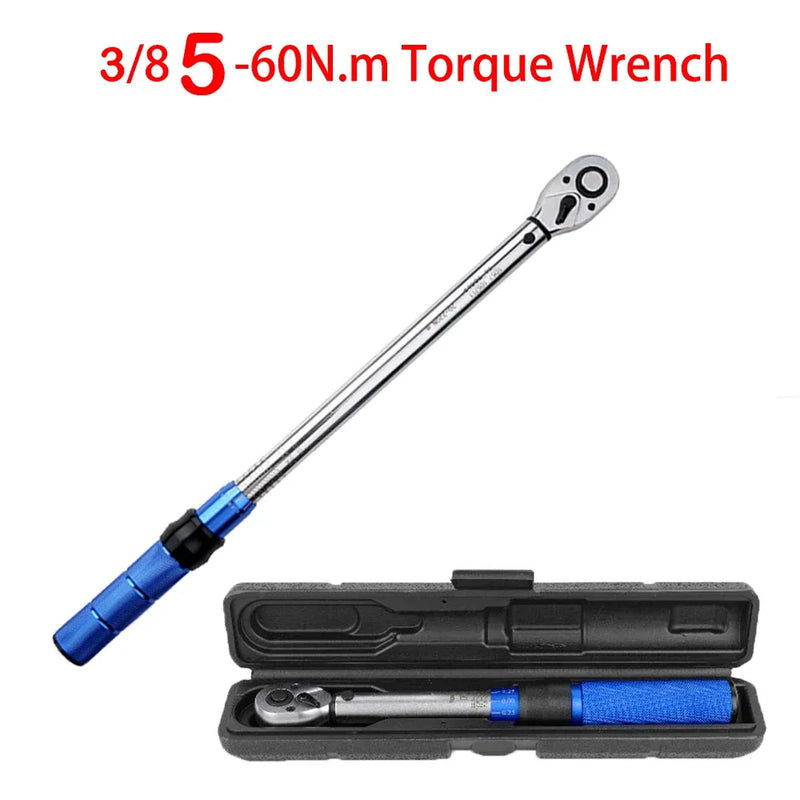 Chiave dinamometrica 5-60N.m Chiave dinamometrica con attacco quadrato da 3/8 pollici ± 3% Chiave dinamometrica ad alta precisione Strumento automobilistico per bicicletta professionale