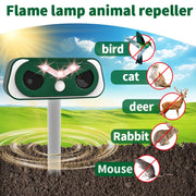 Dispositivo Repellente Solare per Animali da Esterno con Sensore a Infrarossi