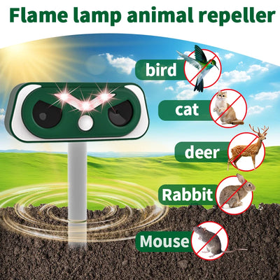 Dispositivo Repellente Solare per Animali da Esterno con Sensore a Infrarossi