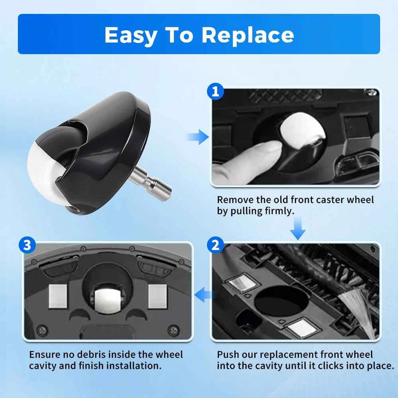 Per iRobot Roomba Serie 500 600 700 800 900 i3 i4 i6 i7 i8 J7+ E5 E6 - Accessori per Robot Aspirapolvere: Sostituzione Pneumatici Ruota Anteriore