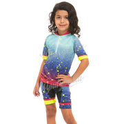 Maglia da Ciclismo per bambini Set abbigliamento estivo ragazzi MTB Ropa bici tuta - immagine 7