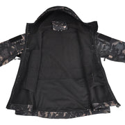giacca tattica Soft Shell da uomo in pile invernale con cappuccio cappotto caccia - immagine 3
