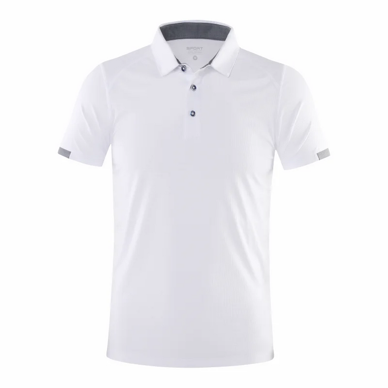 Polo da uomo a maniche corte in poliestere – traspirante, casual ed elegante per primavera ed estate - Campeda