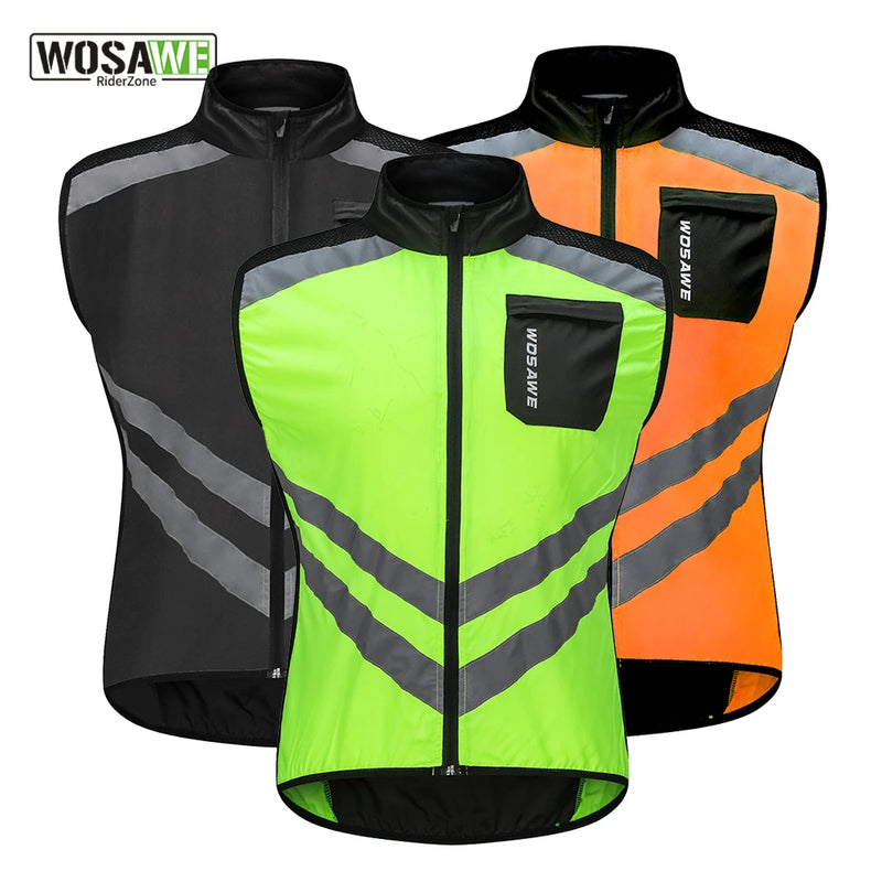 Gilet Ultraleggero WOSAWE Antivento per Moto Abbigliamento Ciclismo
