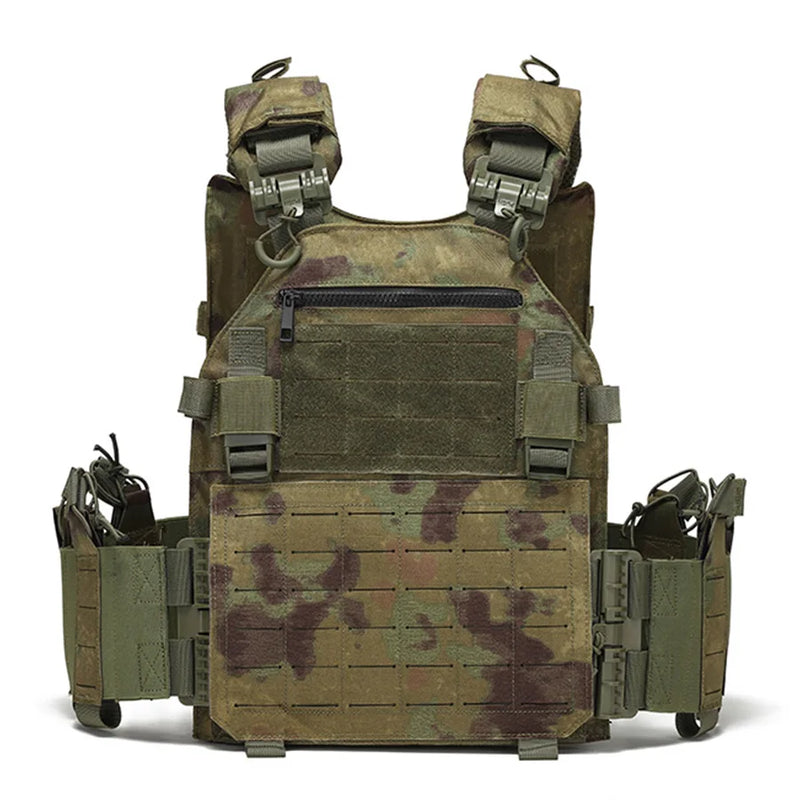 Gilet Multifunzionale a Sgancio Rapido con Taglio Laser MOLLE - FG - immagine 2