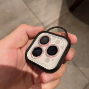 Decorazione obiettivo fotocamera con strass per iPhone
