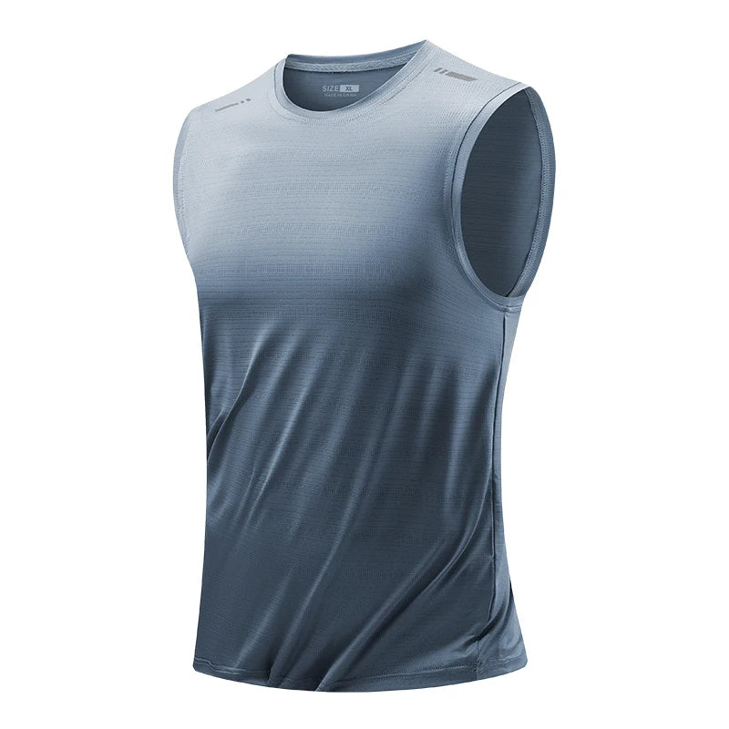 CHRLCK Gilet da corsa uomo Canotta palestra ad asciugatura rapida Fitness Camicia - immagine 14
