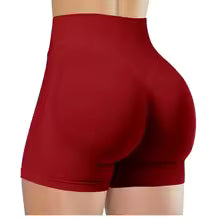 Pantaloncini da yoga estivi a vita alta per donna Pantaloni da fitness da corsa alla moda e sexy Leggings da yoga tinta unita Collant elastici