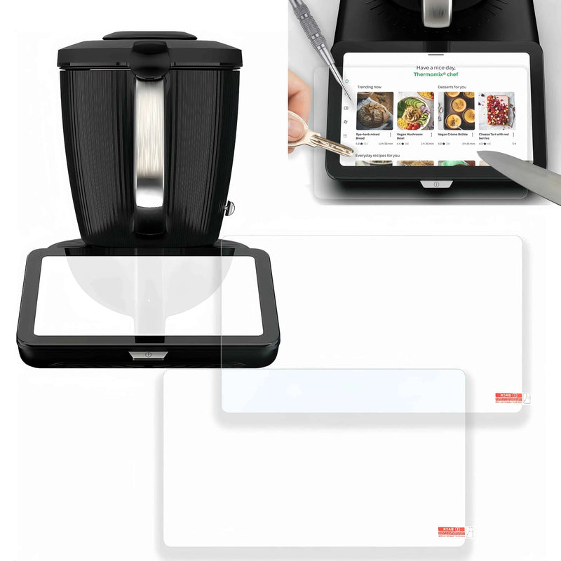 2 pezzi compatibili con Thermomix TM7/TM6 protezione schermo vetro temperato ad alto allumina frullatore accessori da cucina pellicola protettiva