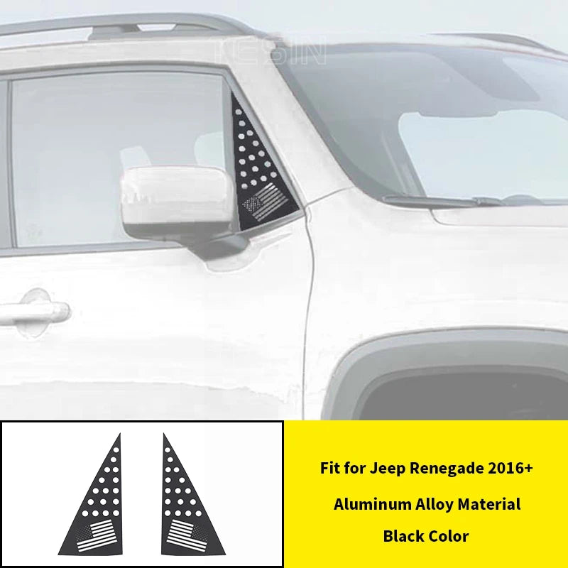 Modanature Vetri Jeep Renegade 2016-2024 – Copertura Decorativa in Alluminio Premium