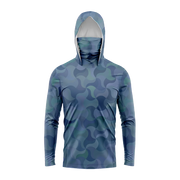 Camicia da pesca con cappuccio uomo maglietta a maniche lunghe - S KZ-XTW7