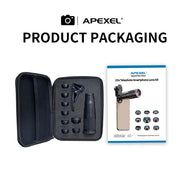 APEXEL 22X Kit teleobiettivo per iPhone Samsung 10in1 Set obiettivo fotocamera - immagine 9