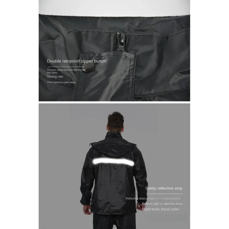 Set impermeabile e pantaloni antipioggia: copertura completa del corpo per condizioni - immagine 7