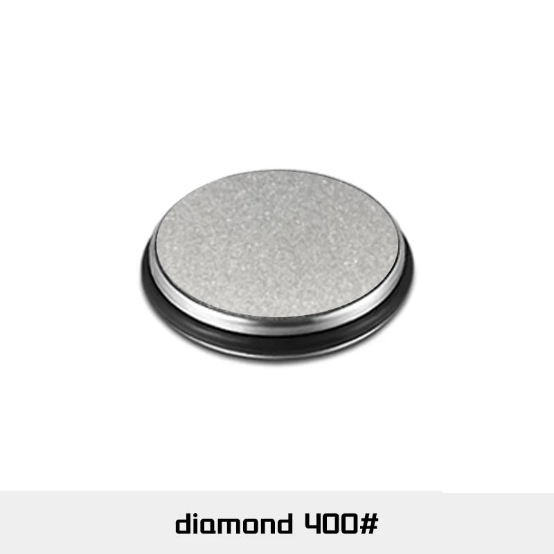 Affilacoltelli Professionale 15° 20° con Pietra Diamantata - Affilatore Rotante a Doppio Angolo per Coltelli da Cucina