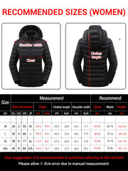 Elegante cappotto riscaldato invernale da donna 21/15/2 Aree di riscaldamento - immagine 2