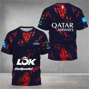 T-shirt da tennis a rapida asciugatura uomo abbigliamento estivo per padel - immagine 2