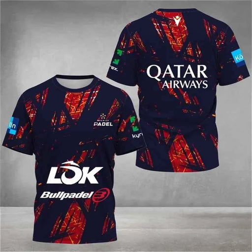 T-shirt da tennis a rapida asciugatura uomo abbigliamento estivo per padel