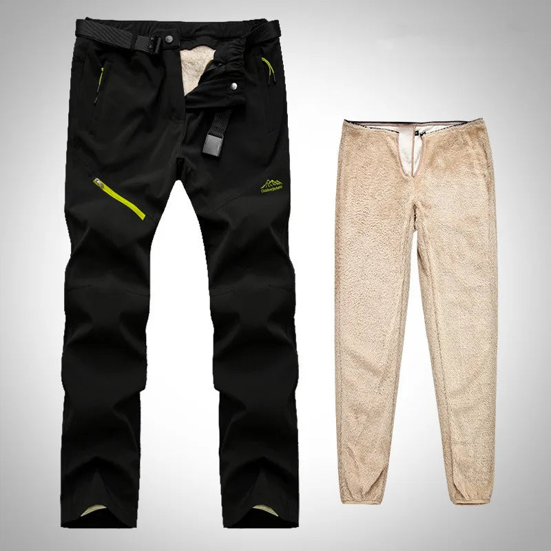 Pantaloni invernali spessi e caldi da esterno lunghi tattici impermeabili uomo - immagine 7