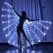 Ali a LED di danza del ventre Isis Ala Halloween Prop Lampada brillante - immagine 9