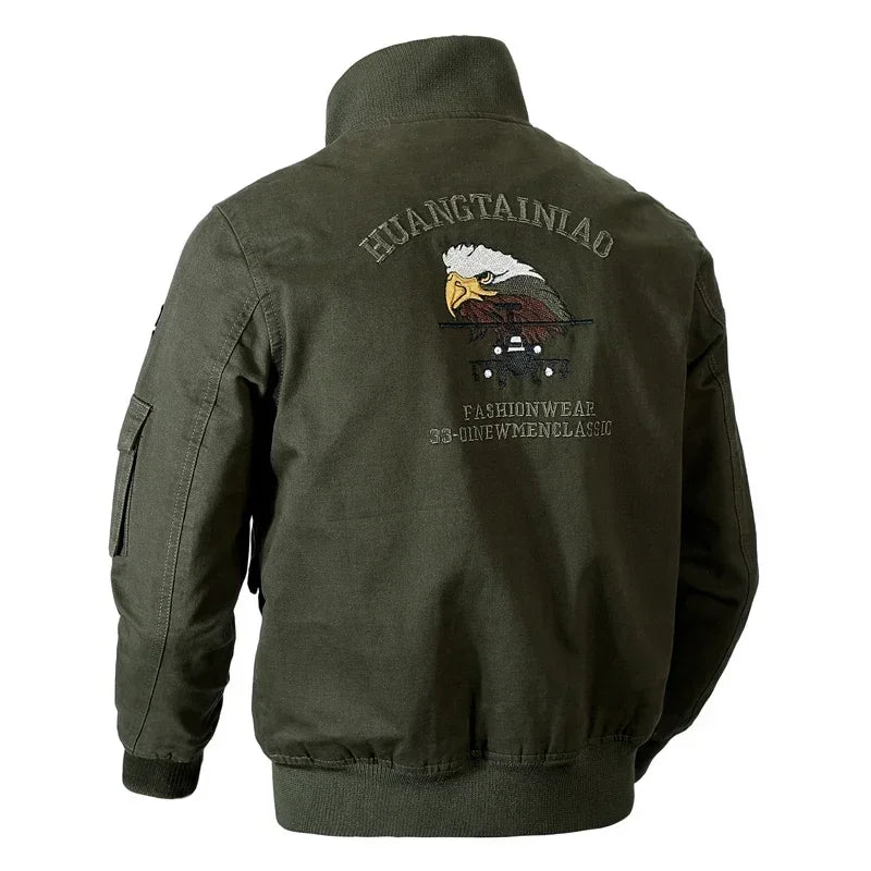 Giacca Moto Uomo Tattica Militare – Bomber Biker Multitasche SWAT Stile Pilota, Giacca Autunno Outdoor