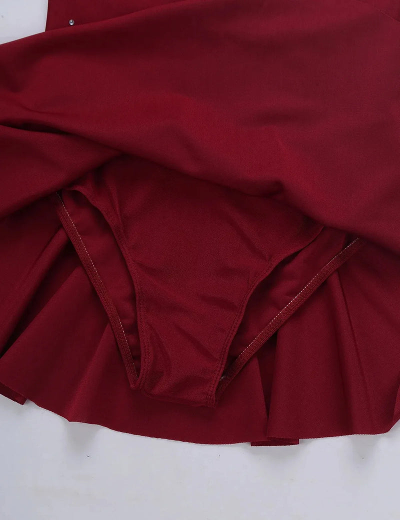 Body da ginnastica per ragazze Vestito balletto pattinaggio bambini Maniche lunghe - immagine 5