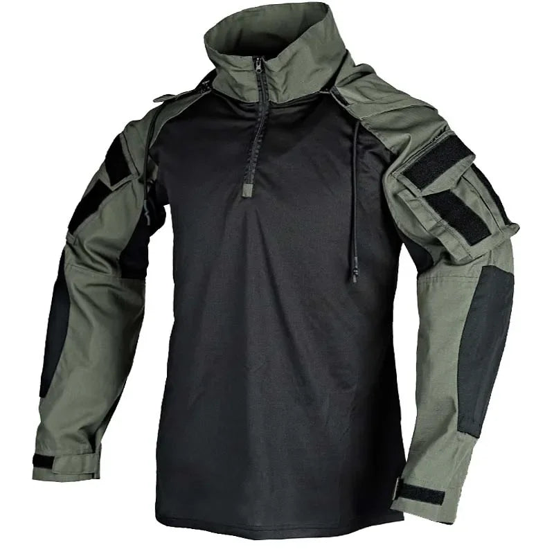 Magliette tattiche Camicie da combattimento T-shirt traspirante a maniche lunghe uomo - immagine 12