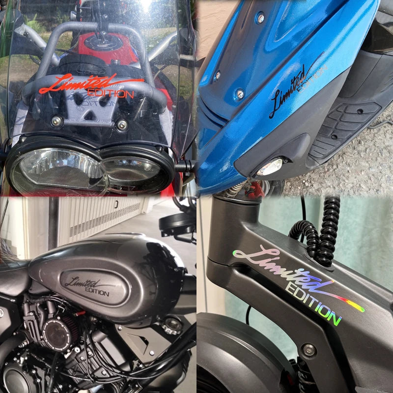 Adesivo Auto Moto “EDIZIONE LIMITATA” – Sticker Vinile Riflettente Laser per Car Styling, Decorazione Sportiva Universale - Campeda