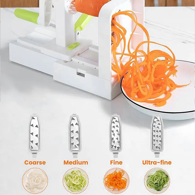 Spiralizzatore per verdure 5 lame - Affettatrice multifunzione per spaghetti di zucchine e pasta vegetale