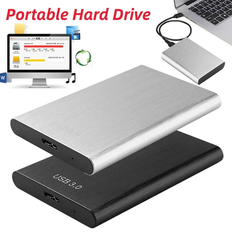 Disco rigido portatile USB 3.0 Mobile disco rigido esterno da 1TB disco rigido esterno in metallo da 2.5 pollici Plug and Play per Tablet PC Macbook