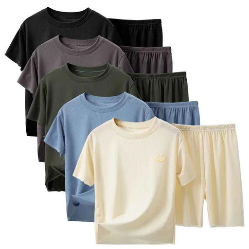 Pantaloncini a maniche corte sottili estivi per bambini da 2/4 pezzi Abito in