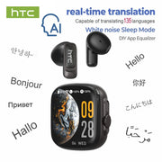 Auricolari Traduttori AI HTC NE72 TWS Open-Ear Cuffie Wireless Bluetooth 6.0 - immagine 9