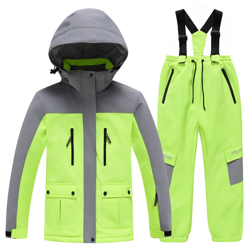 -30 Tuta da neve per bambini Set di abbigliamento snowboard - immagine 11