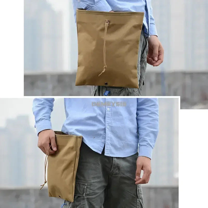 Tasca tattica Molle Dump Magazine Pouch Mag Drop Pouches Caccia CS Pistola - immagine 2