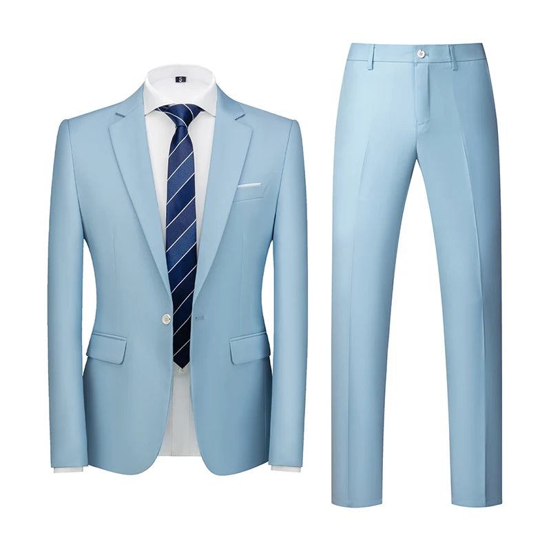 22 colori monopetto abiti da sposa formali abbigliamento uomo moda semplice Business - immagine 6