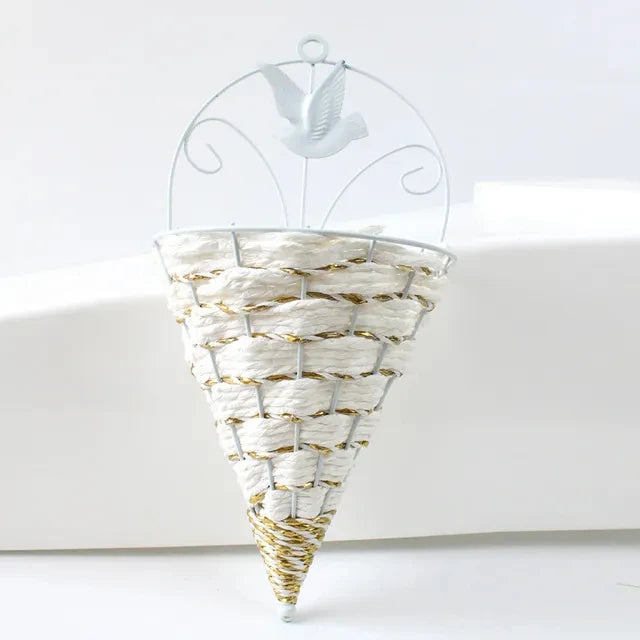 Ghirlanda di Fiori Artificiali Pendenti 90/80 CM Decorazione floreale elegante per casa, giardino, matrimoni ed eventi