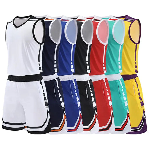 Set da 2 pezzi Tute sportive basket Taglie forti Camicie corsa all'aperto Top