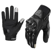 Guanti Moto Estivi Touch Screen – Traspiranti Antiscivolo con Protezione Nocche, Guanti Motocross e Racing Unisex - Campeda