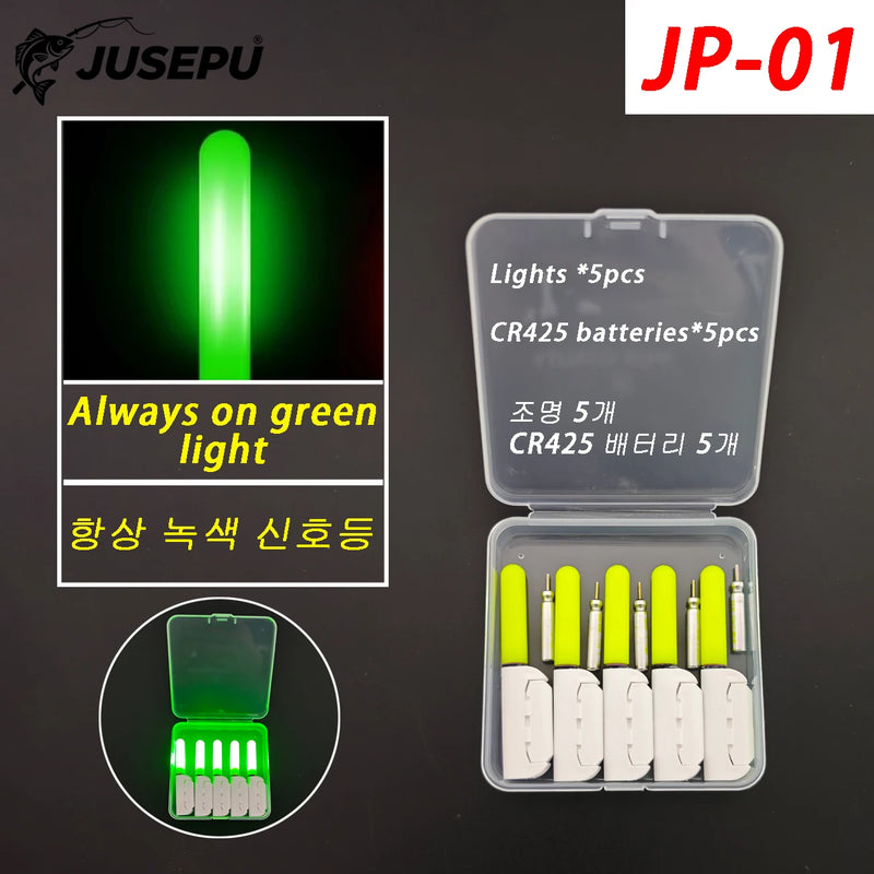 JUSEPU Set di 5 Luci LED per Canna da Pesca Notturna - JP-01