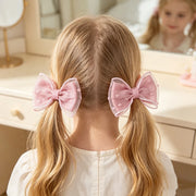 Fiocchi per capelli bambine set da 2 pezzi graziosi a doppio strato - immagine 11