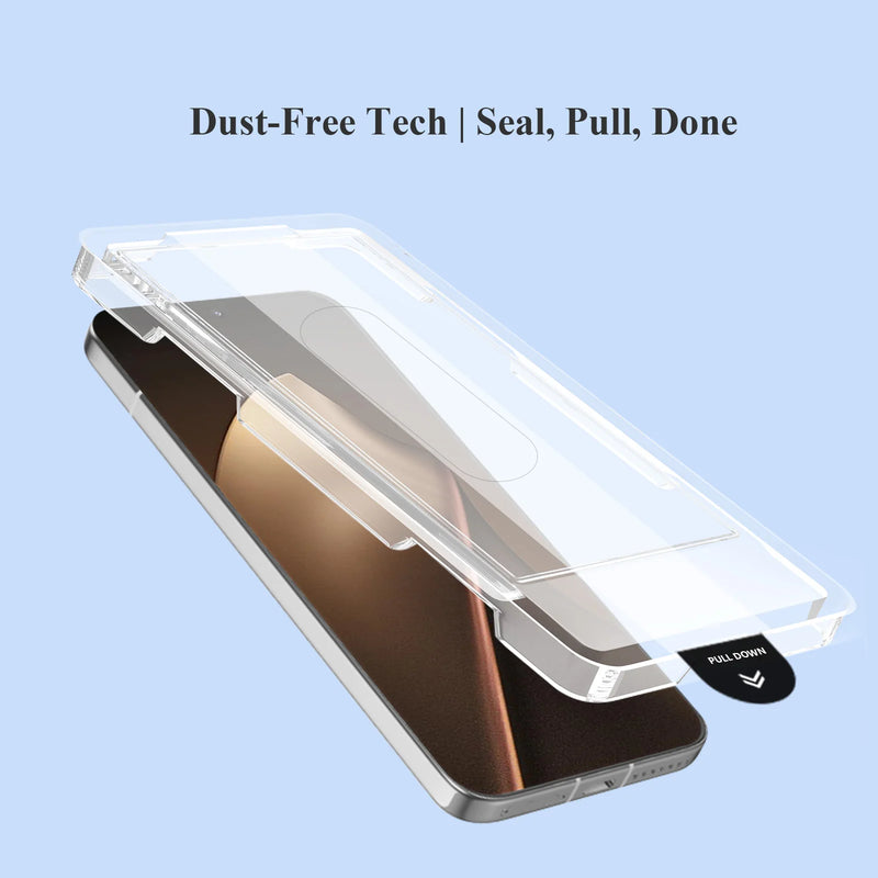 Proteggi schermo in vetro temperato Lereach per Xiaomi 15T Pro / 15T / 14T Pro /14T con vassoio di allineamento senza polvere Aspirazione automatica 0,3 mm