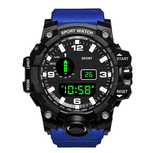 YIKAZE Orologio sportivo da uomo Orologi digitali a LED Orologio militare multifunzione Quadrante grande Orologio elettronico fitness impermeabile per uomo - Campeda