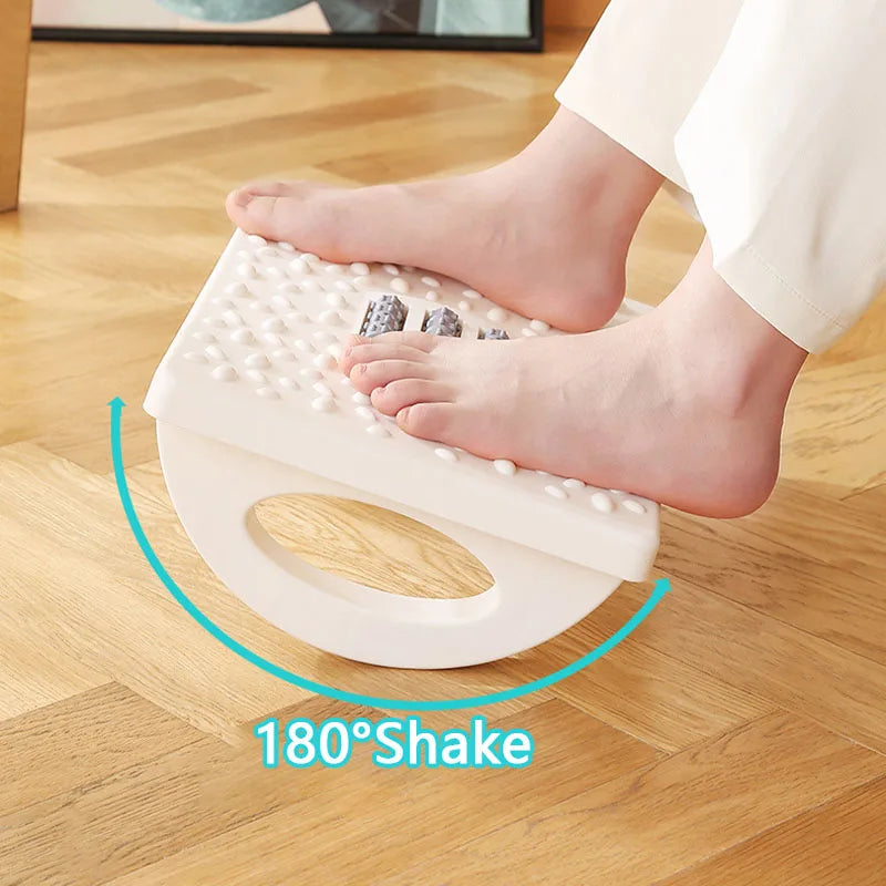 Poggiapiedi sotto la scrivania Poggiapiedi a dondolo con rulli massaggianti Poggiapiedi Rilassamento del piede Circolazione per lavoro d'ufficio studio domestico