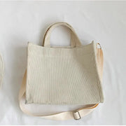 Borsa a Tracolla Donna Rilibegan in Velluto a Coste – Tote Grande Capacità Stile Casual Moda - Campeda