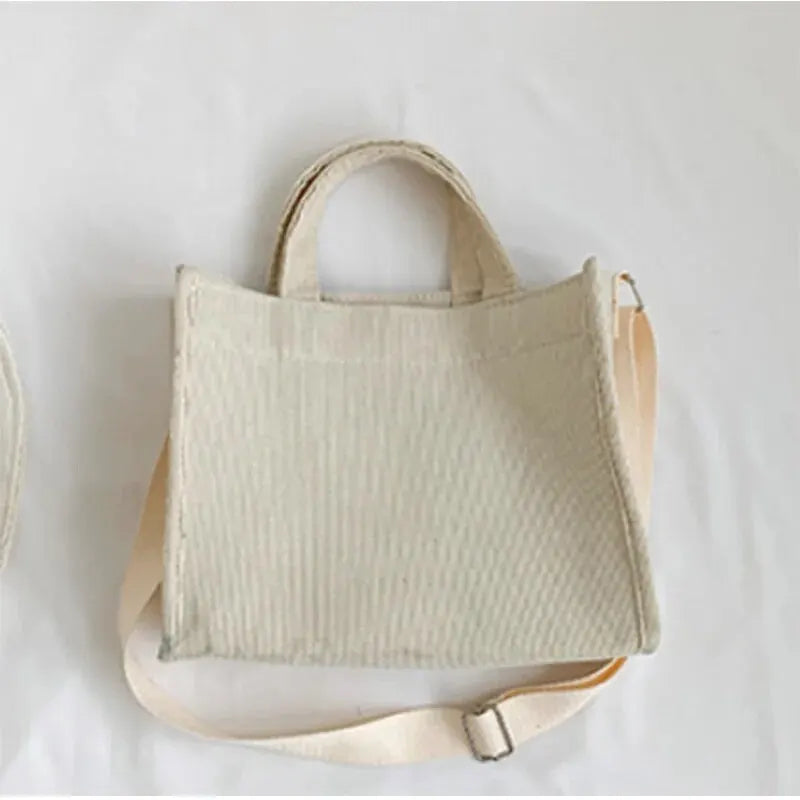 Borsa a Tracolla Donna Rilibegan in Velluto a Coste – Tote Grande Capacità Stile Casual Moda - Campeda