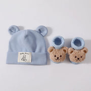 Set 2 Pezzi Cappello con Orecchie da Orso e Calzini in Maglia per - 7